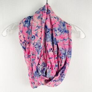 Lilly Pulitzer Colorful Coco Coral Crab Infinity Scarf One Size Women's OS Pink